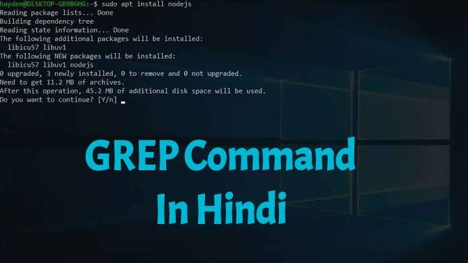 GREP Command In Linux In Hindi