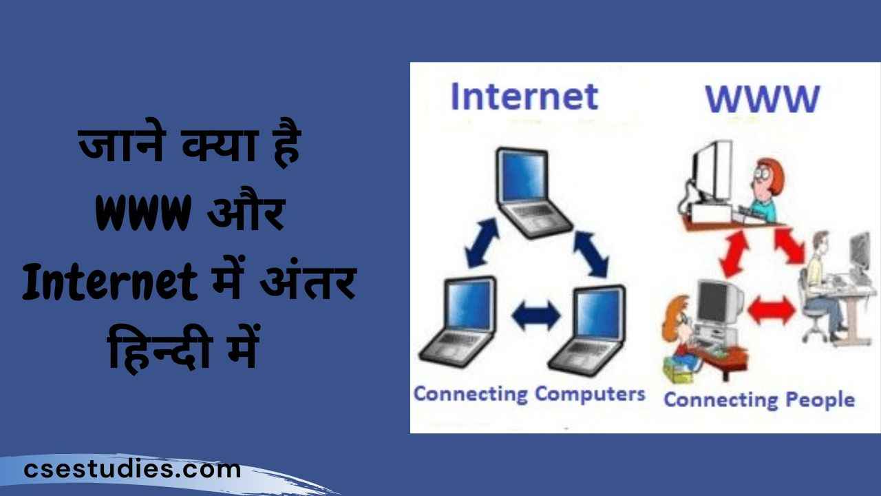 Difference Between WWW And Internet In Hindi