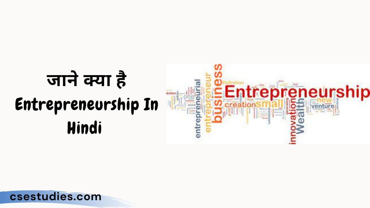 Entrepreneurship In Hindi 